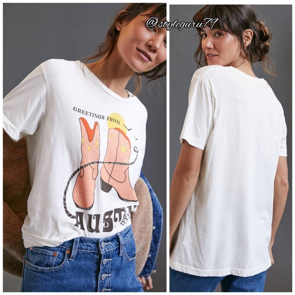 Anthropologie Tops - NWT, Anthropologie, Austin Graphic Tee